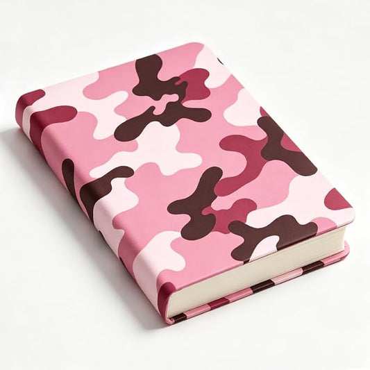Camouflage Patern Stretchable Book Cover 15.7"x9.8", Elastic Washable Book Protector for Hardcover Textbooks Paperbacks, Reusable Polyester Book Sleeve for Women