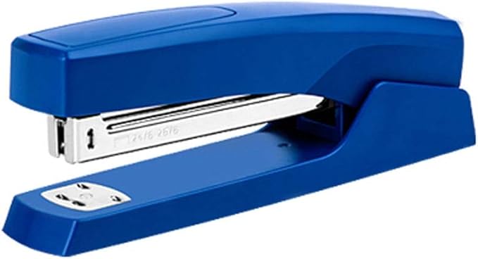 Liudan Thickened Handle Stapler, Creative Hand Stapler, Classic Standard Desktop Stapler, 20 Page Capacity, Blue, School Office Stapler