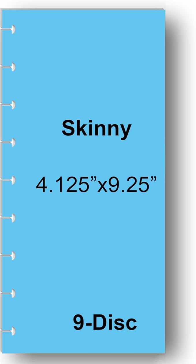 2026 Monthly Planner Calendar Refills for 7,8,9,11 Disc Mini, Classic, Skinny, Junior, Big size Discbound, Happy Planners, Loose-Leaf Inserts, 12 Month (9 Disc Skinny, Minimalist)