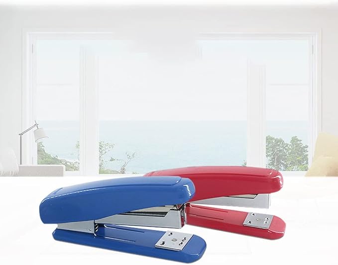 KUYWLMKMZZ Desk Stapler Simple Student Stapler Desktop Stapler 20-Page Capacity Document Binding Desktop Office Student Supplies Tool Staplers for Desk School Supplies (Color : C)