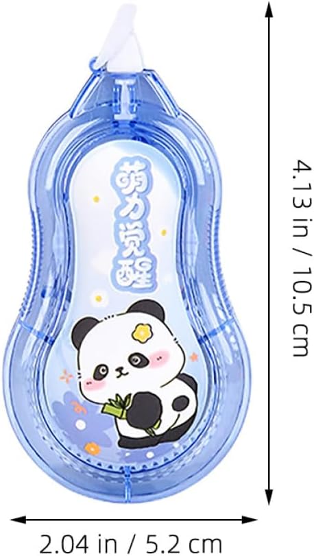 SHINEOFI 4pcs Correction Tape for Students, Portable Mini Correction Tapes with Cartoon Panda Design in Pink, Blue, Green, and Cyan, Convenient Office and School Supplies for Classroom Use