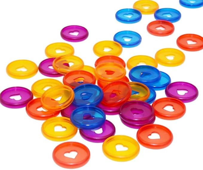 100pcs Planner Expander Discs 0.94Inch Book Binding Disc For Discbound Notebook Accessories Heart Binder Rings(All Mixed,0.94inch/24 mm)