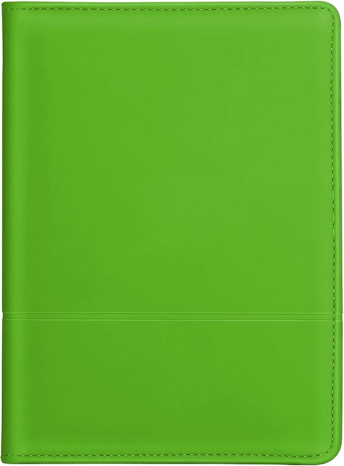 Padfolio/Portfolio Binder, Mini Padfolio Portfolio Binder 5 x 8 Legal Writing Pad, A5 Document Organizer Folder for Men Women,Green.