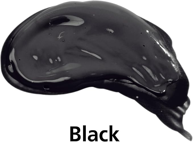 Colorations Artist Quality Acrylic Black Paint - 16 oz (473ml) - Made in United States, Paraben-Free, Non-Toxic, Acrylic Paint for Adults and Kids