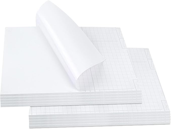 Mat Board Center, Pack of 10, 11x14 Self Adhesive Foam Board for Picture and Poster Mounting, Lightweight White Color Foam Board for Crafts, Artworks, 3/16 inches Thick