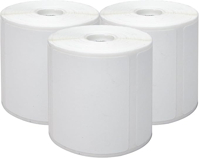 PUQU 40x30mm Direct Thermal Sticker Labels, Self-Adhesive All-Purpose Label Maker Tape, Compatible with AQ/Q1 Series Label Printer, Refills Standard Laminated Office Labeling, 3 Rolls of 690 Labels
