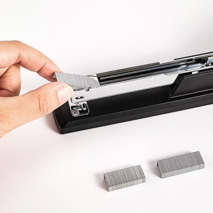 The Stapler is Compact and Convenient, with A Steel Binding Slot