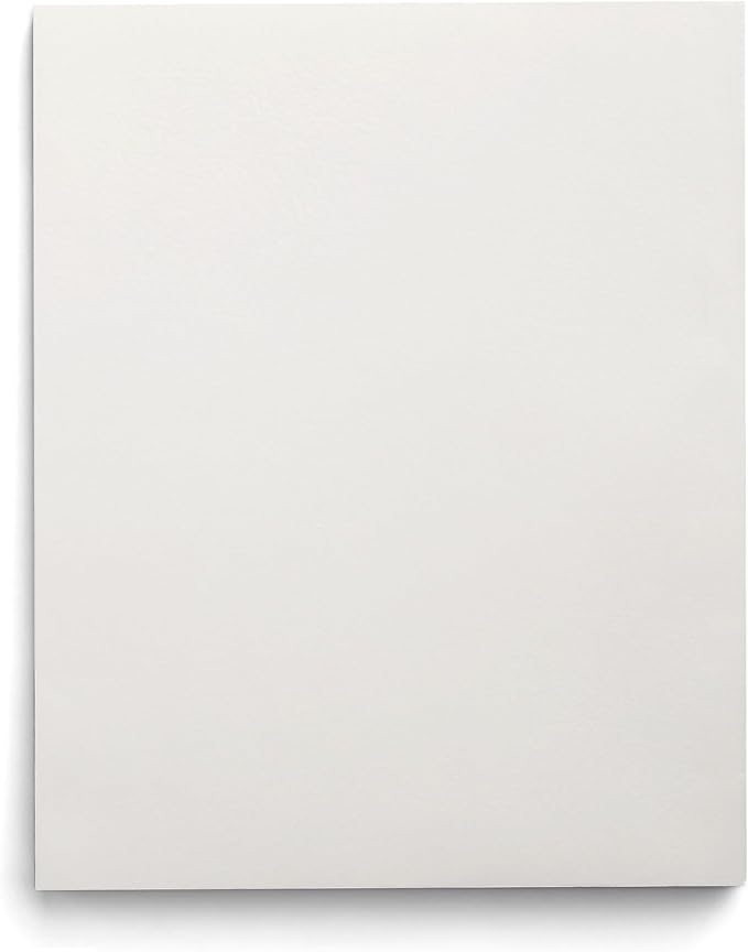 Staples School Grade 2‑Pocket Folders, White, Letter‑Size Durable Paper File Folders for Classroom & Office Organization, 25/Box