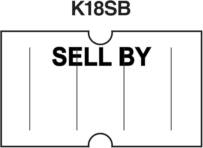 Labels to fit: Motex MX5500, Towa GS Series,Halmark Model H, Kenco 18-8,000 Labels by Kenco (Sell By)