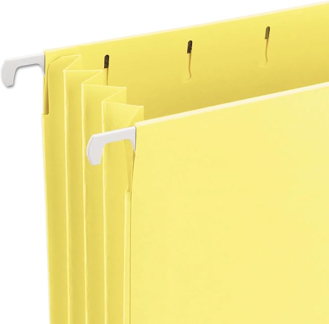 Smead Hanging Pocket with Full-Height Gusset, 3-1/2" Expansion, Letter Size, Assorted Colors, 12 per Pack (64291)