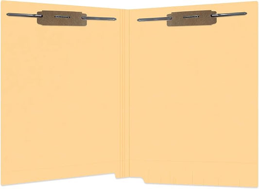 Tan File Folders, Doctor Stuff, Letter Size Reinforced End Tab Folder with 2" Bonded Fastener on Inside Front and Back, 14 pt Stock, Carton of 250