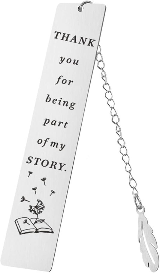 Geeice Bookmark for Women Men, Book Marks with Chain Gift for Teachers Students Book Lovers Readers Librarian, Appreciation Gifts for Graduation Retirement Birthday Christmas Day, Gift Box Packaged