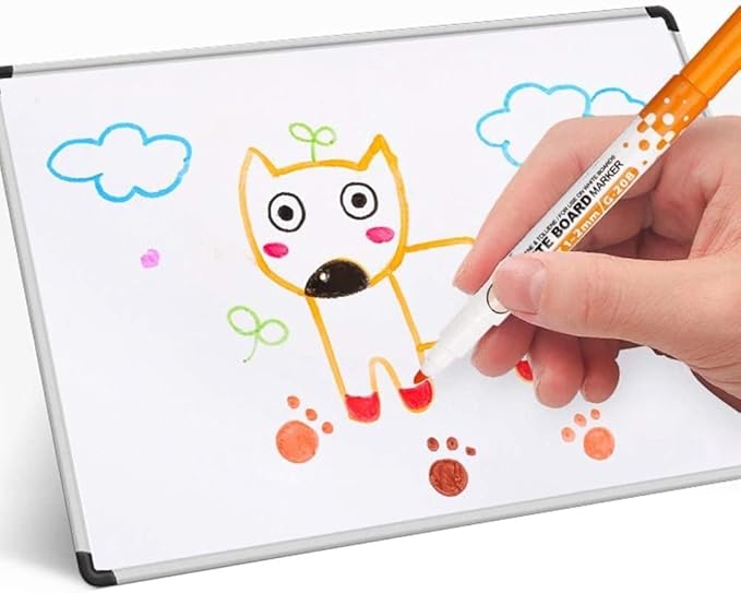 Magnetic Whiteboard Markers With Erase Fine Tip Dry Erase Markers, Magnetic Whiteboard Pen Writing Drawing Erasable Board Marker Office Supplies，Fine Tip, Low Odor White Board Markers Perfect（Purple）