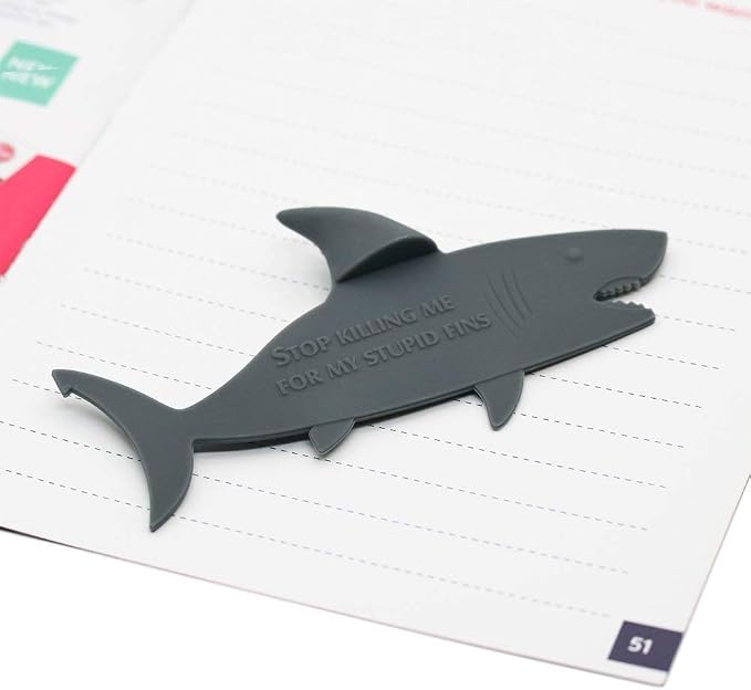 2Pcs Shark Bookmark Cute Page Marker by Taygate Design