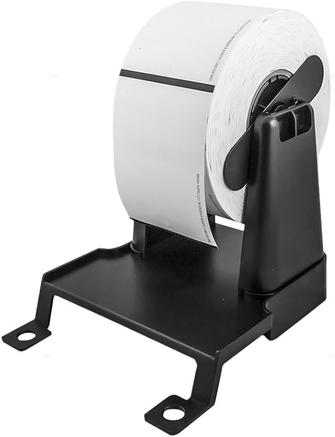 External Roll Label Holder 1"-4" Wide 1/1"-3" Core Mount Stand Assembly for All Desk Top Label Printers w/ 1.5" Core
