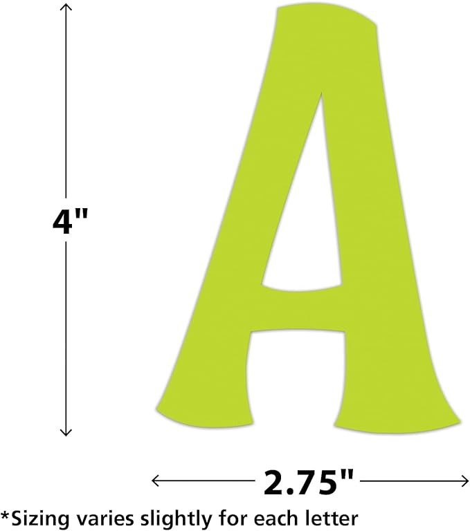 Teacher Created Resources Self-Adhesive Colorful 4" Wild Whimsy Letters Combo Pack (TCR9645)