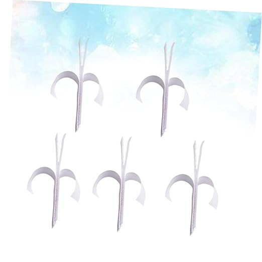 Amosfun 5Pcs Hook Loop Adhesive Tape for Table Skirt Sticker Pads Self Adhesive Mounting Strips for Home Office for Smooth Surfaces Like