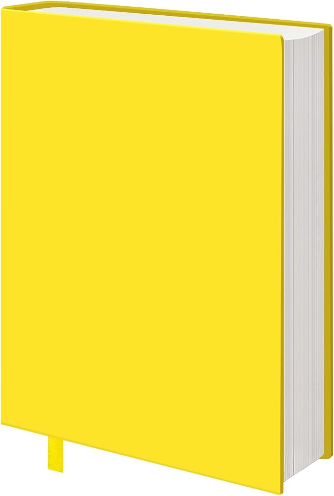 KICNIC Big Yellow Fabric Book Cover for Hardcover, 9x11 Inch, 1 Pack, Up to 10”x12.5”, Adjustable School Book Sleeve Protector for Teens, Stretchable Decorative Cloth Book Sox for Book Lovers