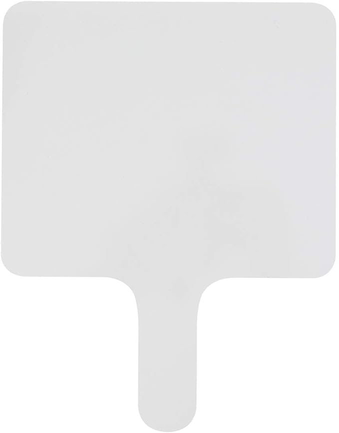 Dry Erase Answer Paddle - White Board, Double Sided Paddles (25 Pack, 7.83 X 6.46 Inches)