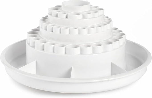 ALVIN, Spin-O-Tray, 9893-1, Rotating Desktop Receptacle, Art, Drafting, and Design Storage Tool, Great for Students, Hobbyists, and Professionals Alike - White
