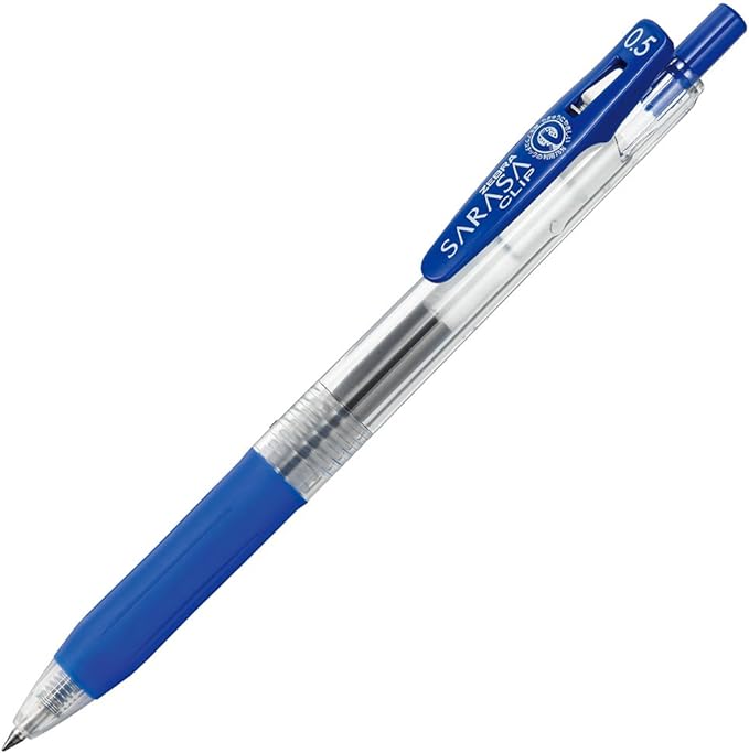 Zebra Sarasa Clip Pen 0.5 mm, Blue (JJ15-BL)