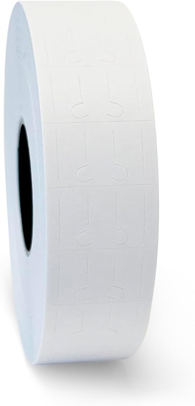 White Labels for Monarch Pricemarker Easy-Load 1131 One-Line Pricing Gun – One Roll (2500 Labels)