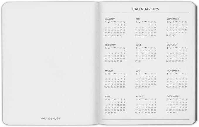 Harbor Weekly Journal Notebook Planner 2025-2026 - Lined, Durable Faux Leather, Softcover, 176 Quality Pages - For Men and Women, For Writing, Work & Travel - Key West Sundance - 9x7"