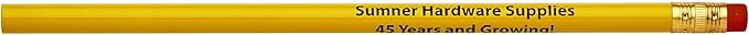 Pencil Guy Promotional Personalized Imprinted School Bus Yellow Round Pencils 144 to a box. 19 color(s) to choose from!