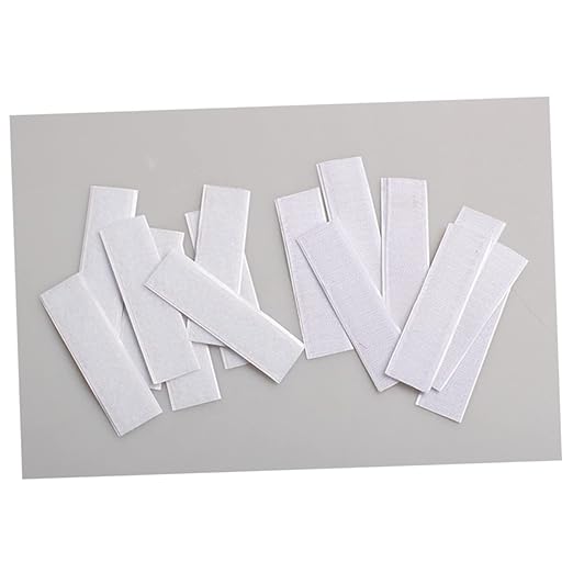 KICHOUSE 10pcs Adhesive Hook and Loop Tape Table Skirt Sticker Pads for Easy Wall Mounting for Home Office Crafting and Events Strong Hold Smooth Surfaces