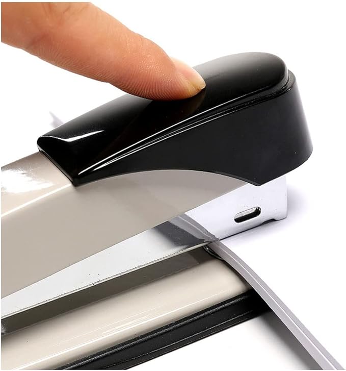 Desk Stapler Desk Stapler Labor-Saving Stapler Metal Stapler Multi-Function Bottom Screw Stapler 50 Pages Capacity Suitable for Office Or Desk Gray School Supplies (Color : A)