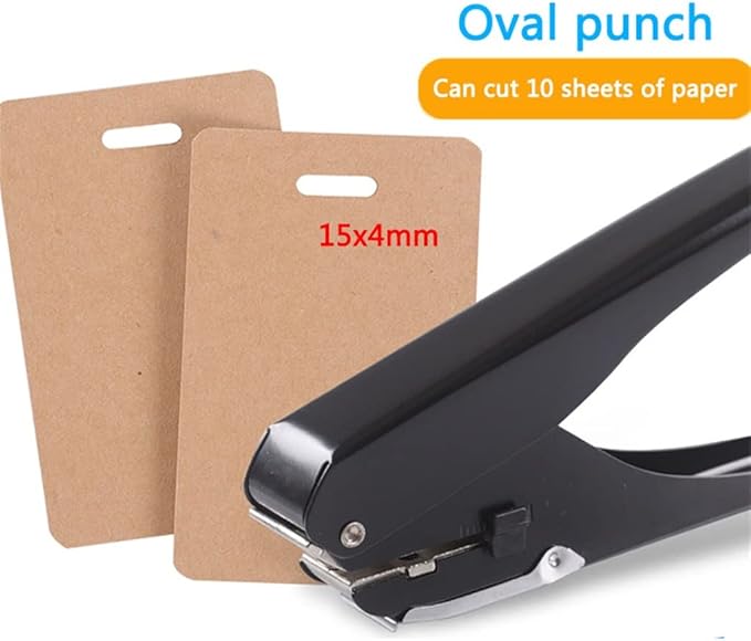Metal Oval Single Hole Punch Oval Punch 4 * 15mm Oval Hole Paper Punch