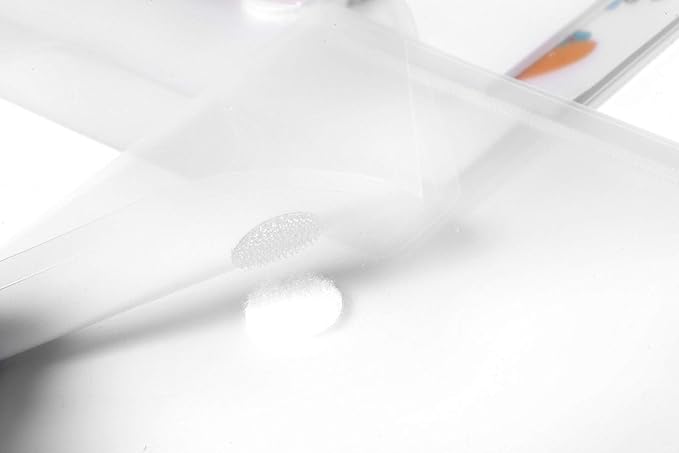 7x9.8'' Clear Plastic Envelopes Hook Loop Closure Receipt Stickers Storage Holder 20 Pack