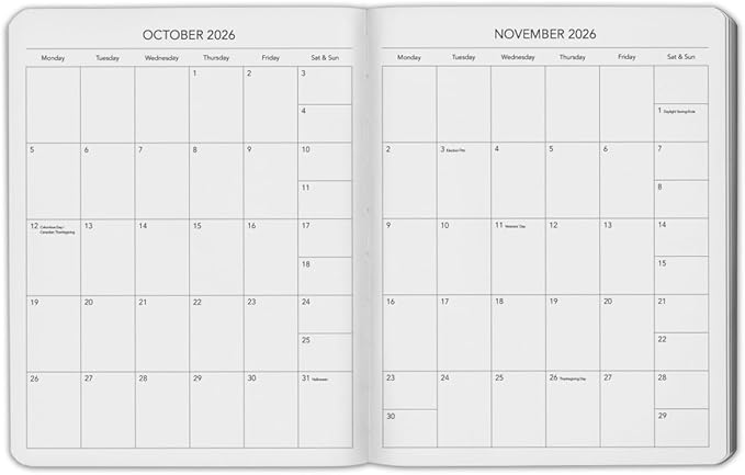 Harbor Weekly Journal Notebook Planner 2025-2026 - Lined, Durable Faux Leather, Softcover, 176 Quality Pages - For Men and Women, For Writing, Work & Travel - Key West Dark Purple - 9x7"