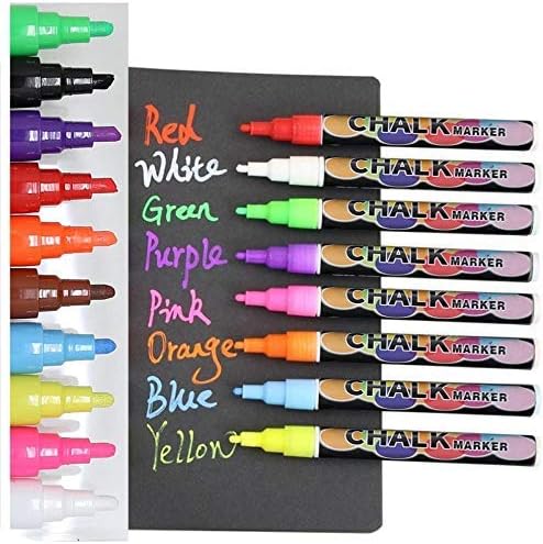 Tabletop Chalkboard Sign with Easel (11x13) + 8 Brilliant Liquid Chalk Markers | Hanging or Freestanding Framed Chalk Board with Hand Crafted Sweetheart Frame - Multipurpose Small Sign