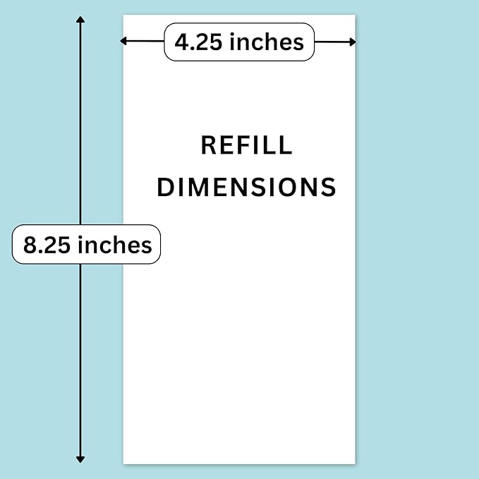 RICCO BELLO Travelers Notebook Refill Inserts, Lined, Black Kraft Cover, 4.25 x 8.25 inches (Set of 3)