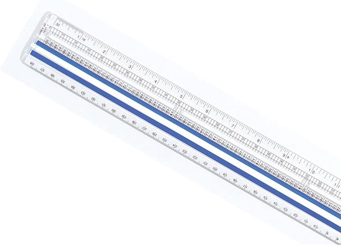 Westcott Data Processing Magnifying Ruler, 2X Magnification, 1/16-Inch & Tenths Scales, Back-to-School, School Supplies, Classroom Supplies, 12-Inch