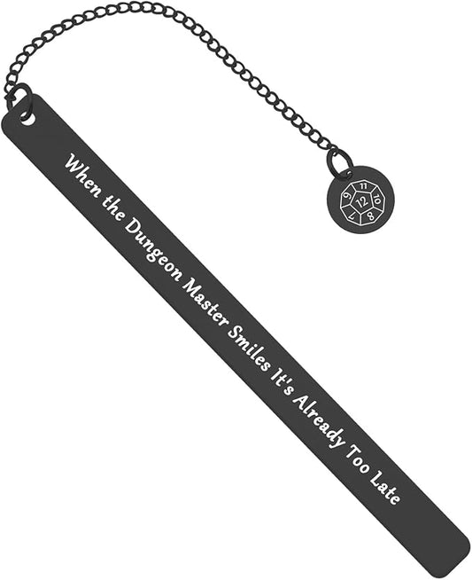DND Gifts DND Bookmark When The Dungeon Master Smiles It's Already Too Late Bookmark Dungeon Master Gift RPG Gamer Gift DND Player Gift DM Fans Gift