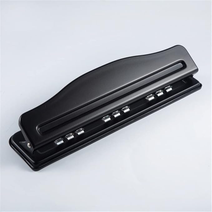 9 Hole Hole Punch Handheld Metal Hole Punch for B5 18K Notebook Scrapbook Journal Planner