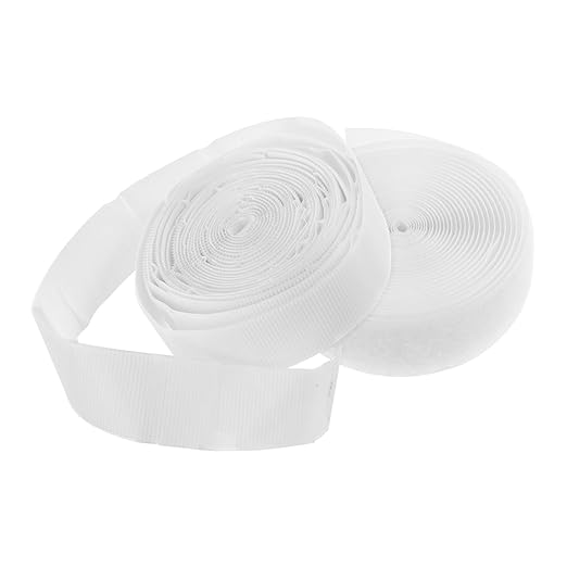 Self Adhesive Tape Strips for Curtains Hook Loop Adhesive Strong Backing Easy to Install for Doors Wall Mount