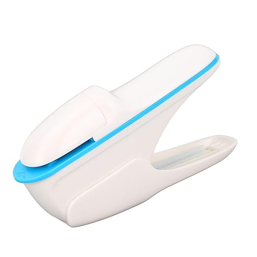 Garosa Stapleless Stapler No Staple Stapler for 8 Sheets Binding with Secure Hole Punch Design ABS Material, Compact for Office School Home Travel Use