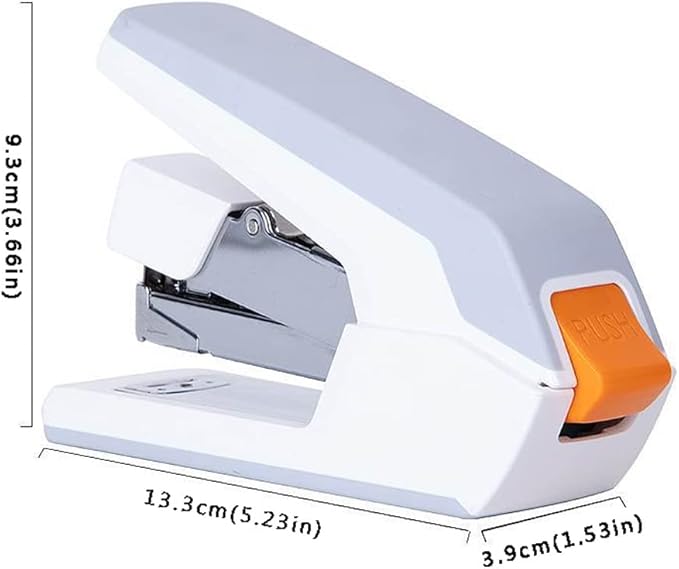 KUYWLMKMZZ Desk Stapler Office Stapler Labor-Saving Stapler Desktop Stapler Office Desktop File Sorting Suitable for Office File Binding and Finishing School Supplies (Color : White)