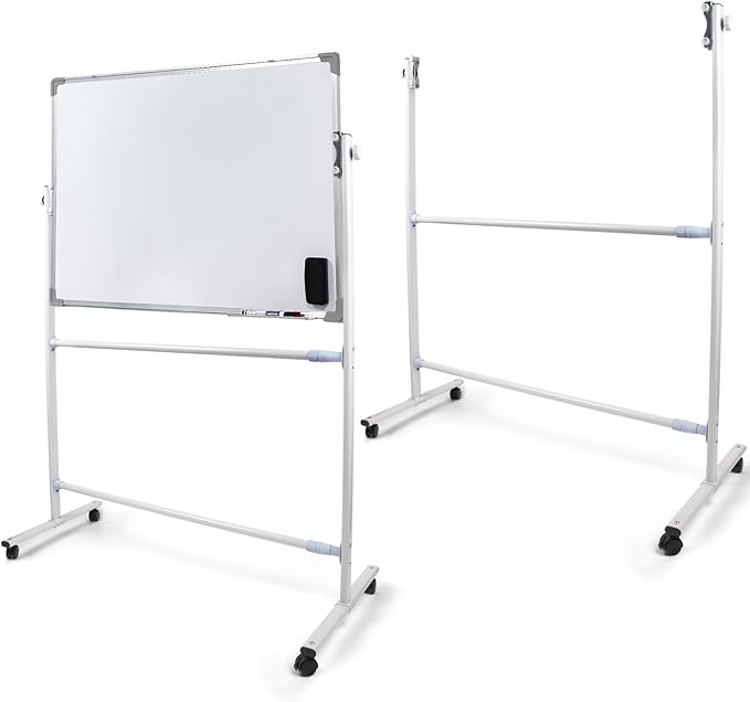 whiteboard Stand Only,Whiteboard Mounting Brackets,Adjustable whiteboard Easel Only,Restaurant Stand Up White Board,Large Rolling White Board Stand Only, for Home and Office Student。