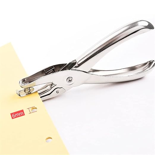 Document Paper Manual Puncher Small Single-Hole Hand-held Press Loose-Leaf Book Binding