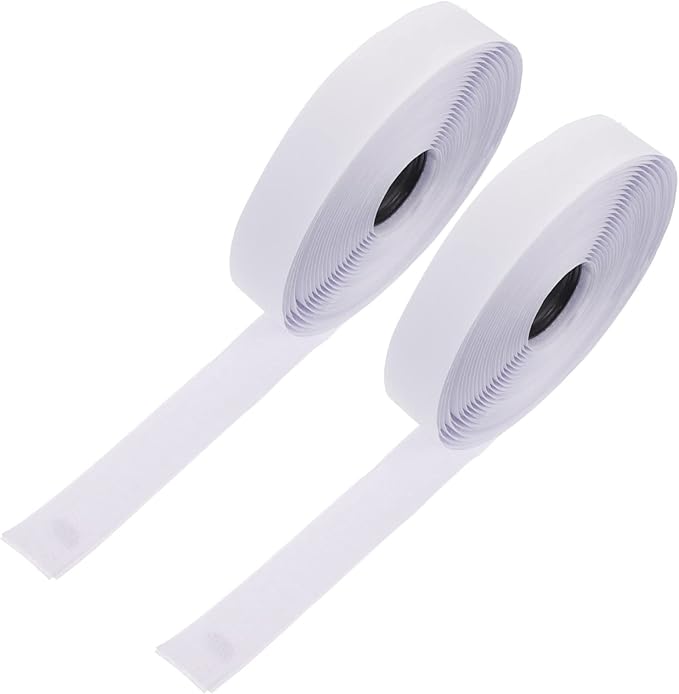 Homoyoyo 2rolls Self-Adhesive Cable Strips Durable Hook and Loop Fastener for Organizing Cords and Items Versatile Use Various Surfaces