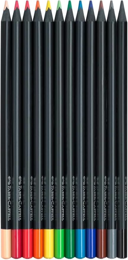 Faber-Castell Black Edition Colored Pencils, Classic, Spring Craft Supplies