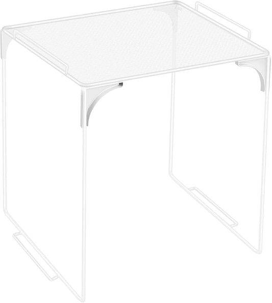 Locker Organizer Shelf White Stackable Extra Locker Shelf Storage Cabinet Accessories for Back to School Office Gym Home Supplies