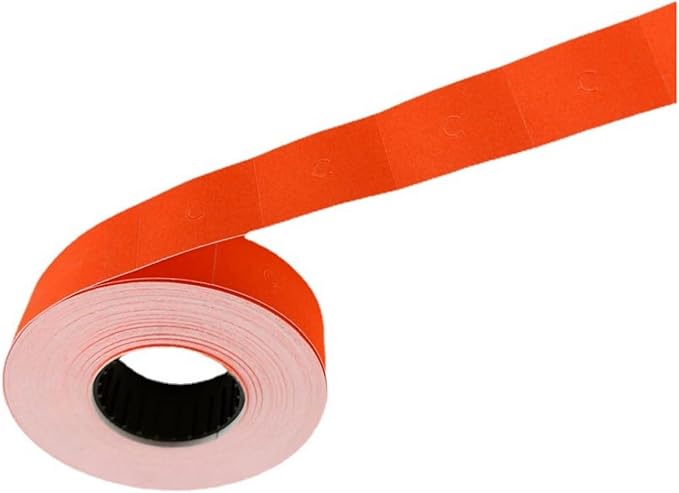 10 Rolls Labels Paper Suitable for MX-6600, MX-6602, YH-689 Price tag 2-line Marking Gun Pricemarker Labels (Without Gun (Red)
