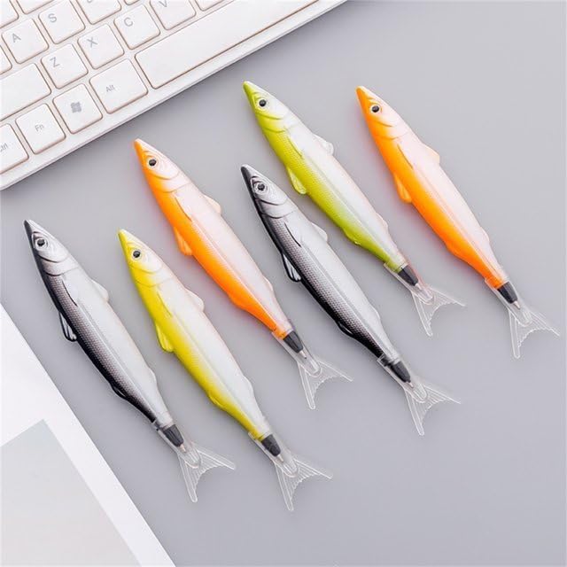 1Pc Random Color Cute Marine Series Ballpoint Pen, Fish Styling Pens and Refills, Writing and Correction Supplies,Pen Black Ballpoint Pens,Office and School Supplies