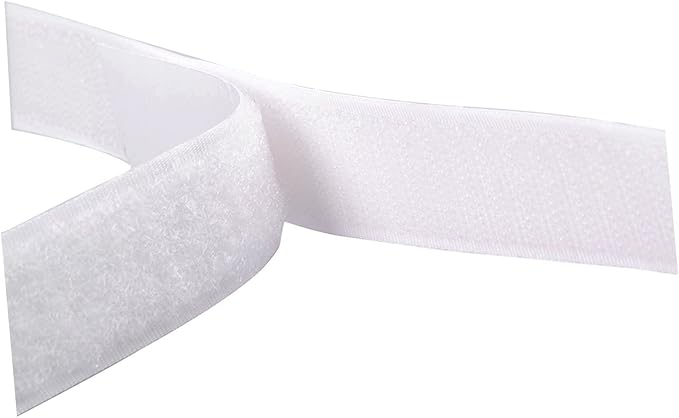 Lurrose 2cm x 5m Sticky Strips Hook Loop Adhesive Tape Durable Woven Nylon Fastener Double-Sided Adhesive for Electronics Construction