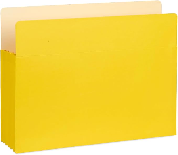 Blue Summit 10 Expanding File Pockets, Accordion File Folders Letter Size, 5.25” Expandable Pockets, Assorted Colors
